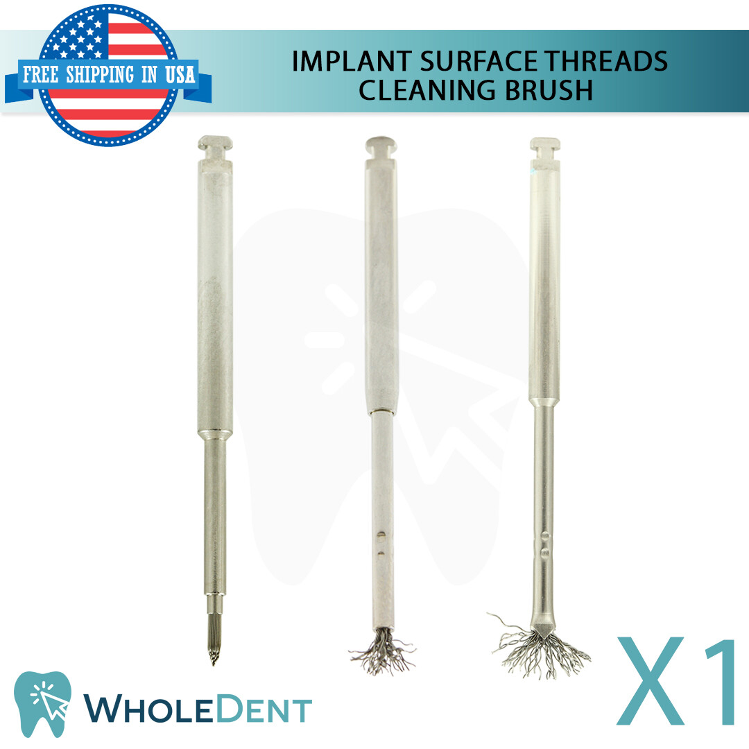 Titanium Bristles Surface Cleaning Brush For Dental Im plant Peri-Im plantitis