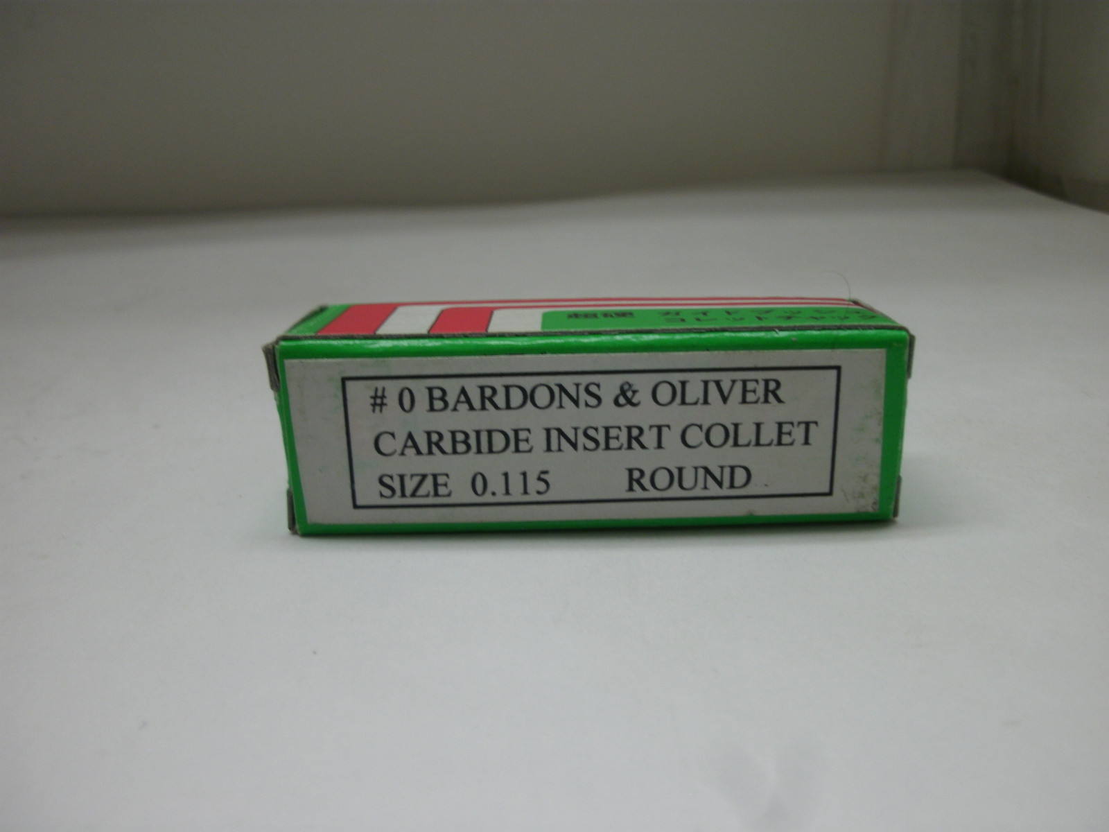 BARDONS & OLIVER # 0 SIZE 0.115″ CARBIDE INSERT COLLECT ROUND NEW IN BOX