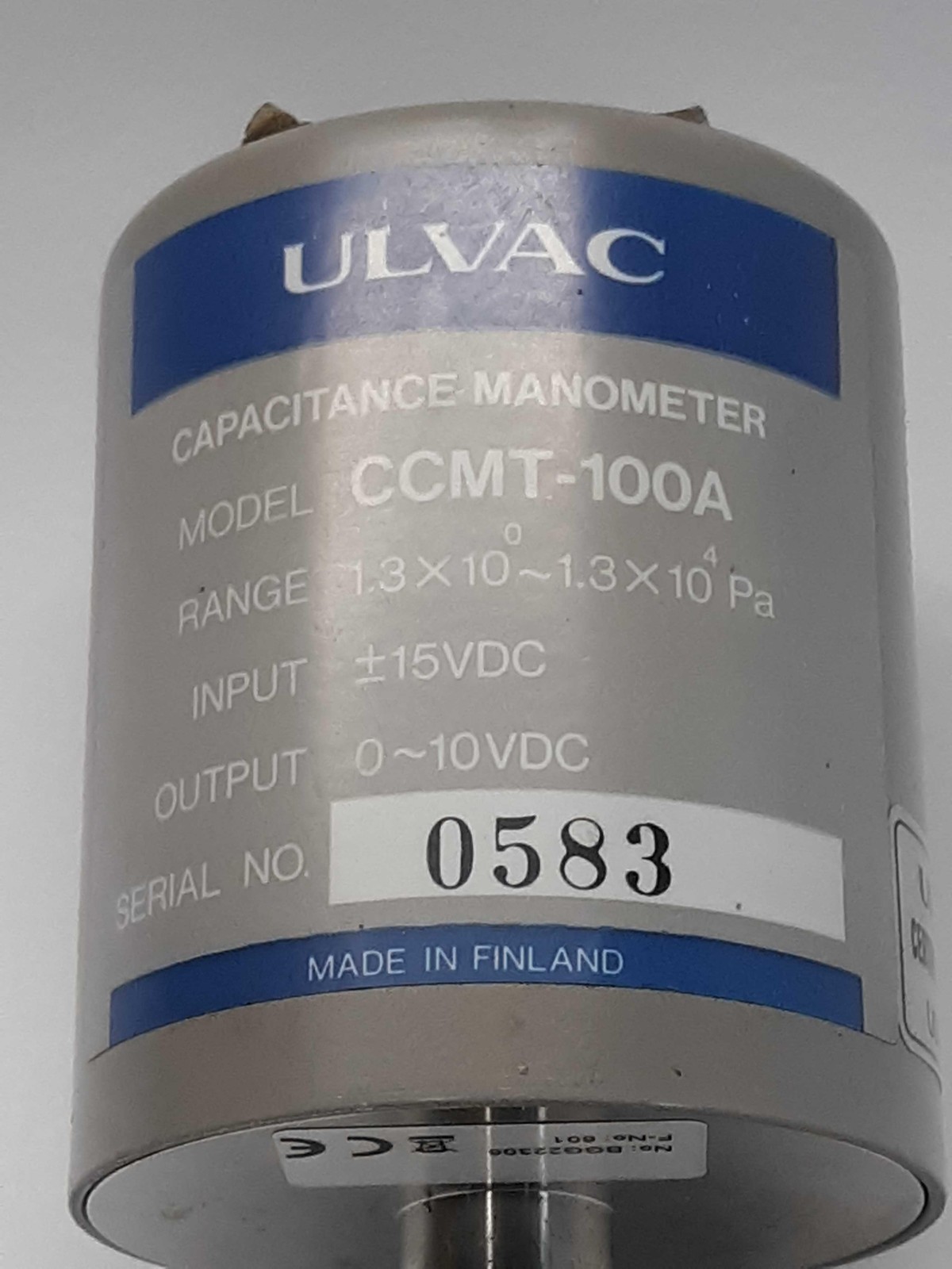 Ulvac CCMT-100A Capacitance Manometer