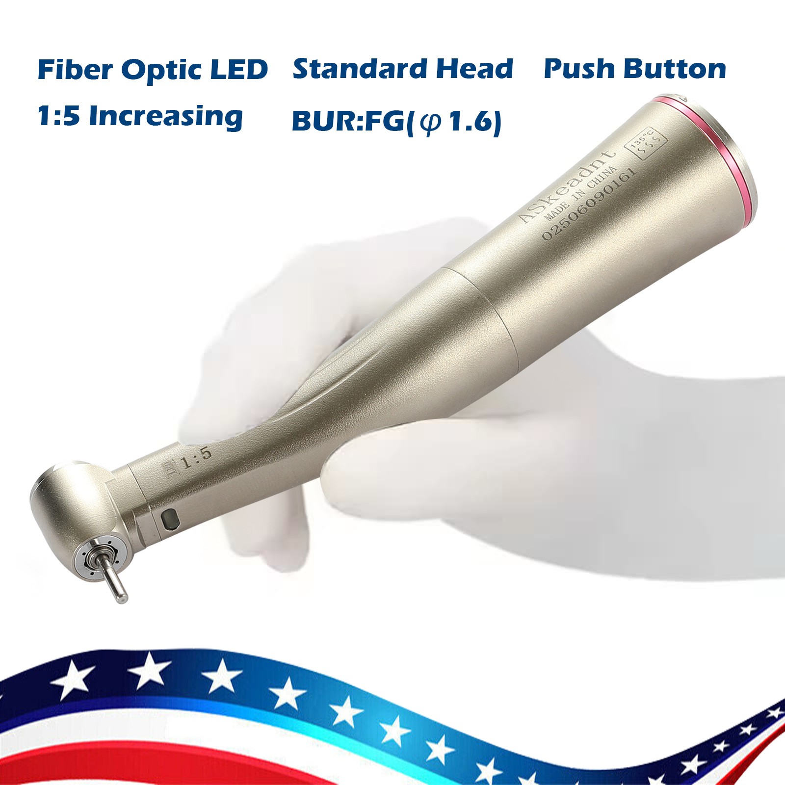 ASkeadnt NSK Style Dental Electric 1:5 Handpieces Standard head