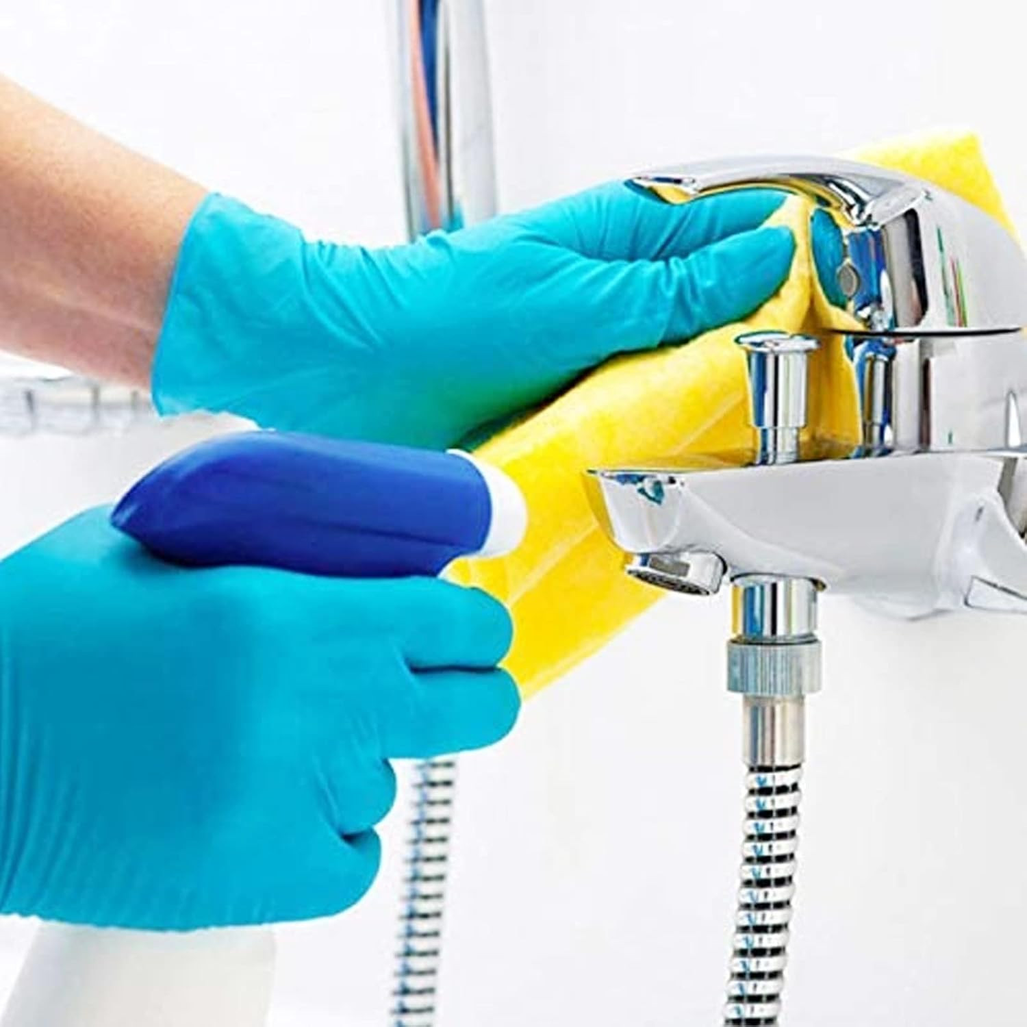 Basic Medical Blue Nitrile Exam Gloves – Latex-Free & Powder-Free – NGPF7003 (Ca