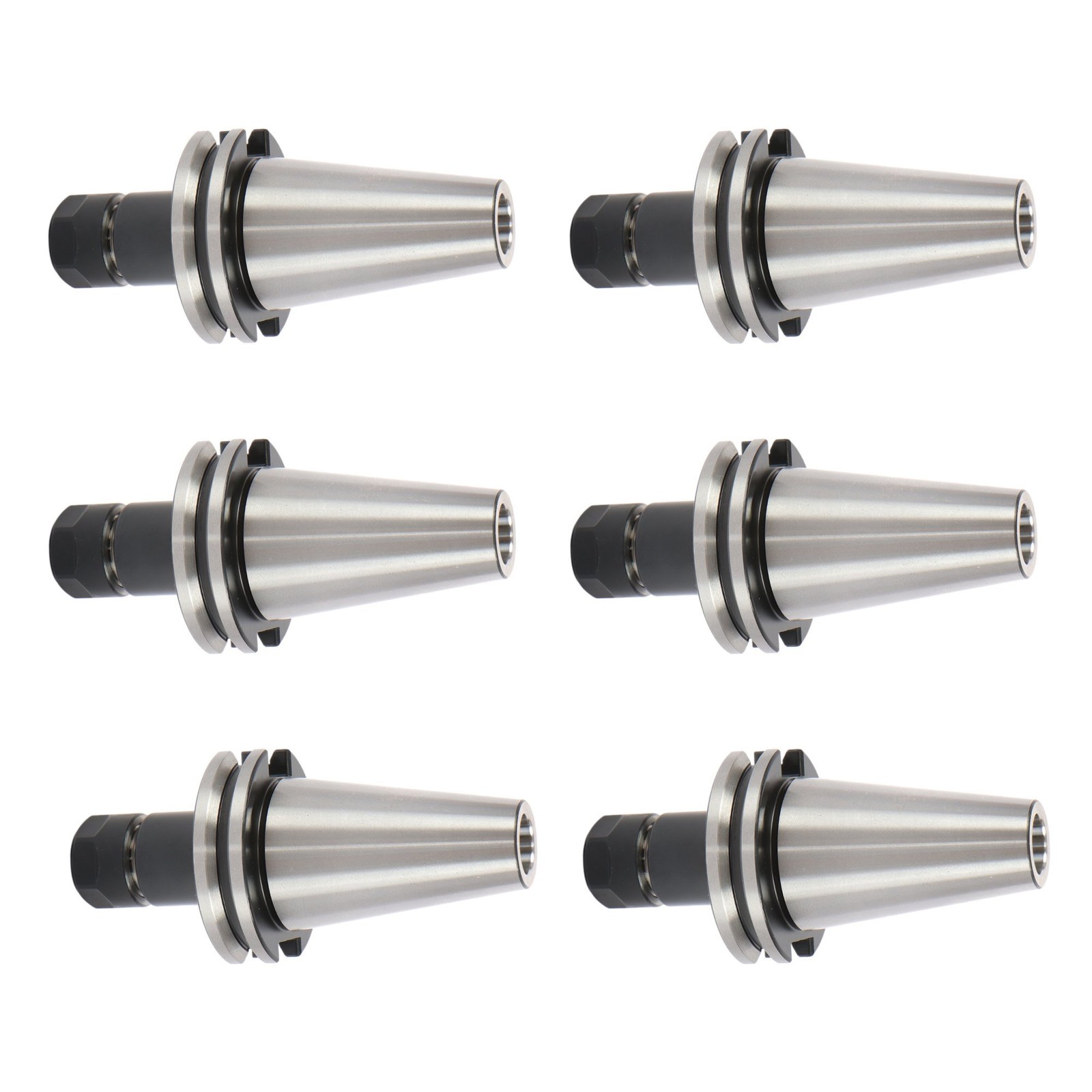 6 × CAT40 ER16 Collet Chuck Set 2.76″ G2.5 25000 RPM