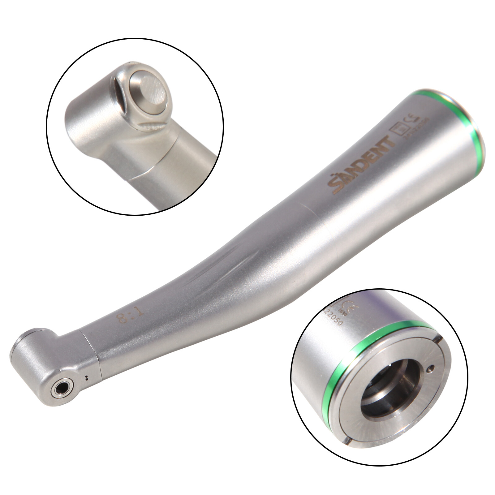 Dental 8:1 Endo Handpiece For Promark Endodontic Motor Contra Angle Push Button