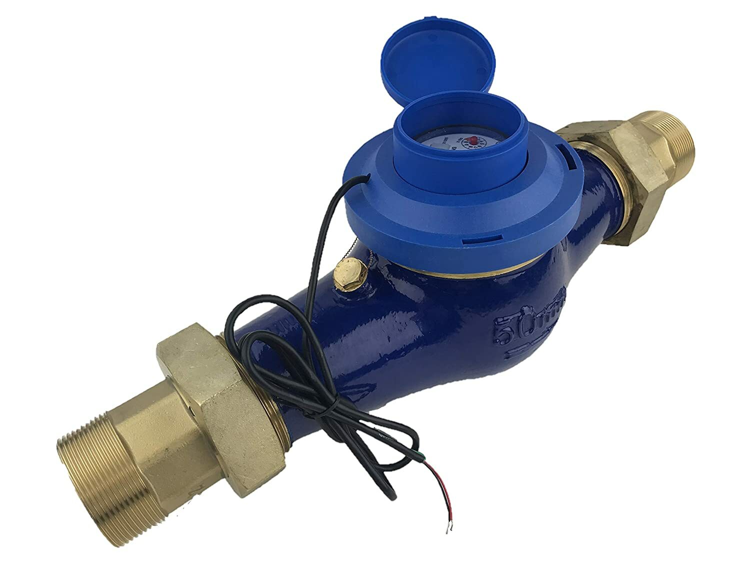 DAE MJn-200 2″ Water Meter, Pulse Output + Couplings, Gallons