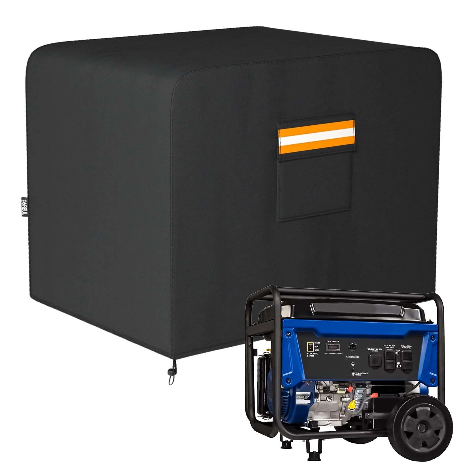 Generator Cover, 30”L x 30”W x 26”H Heavy Duty Waterproof 420D All-Weather Ge…