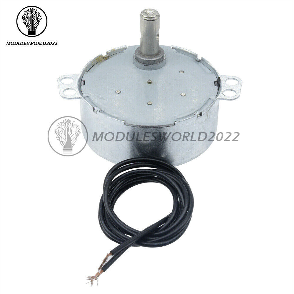 TYC-50 AC12V/110V/220V Synchronous Motor 2.5/3/5/6RPM 4W 50/60Hz For Microwave