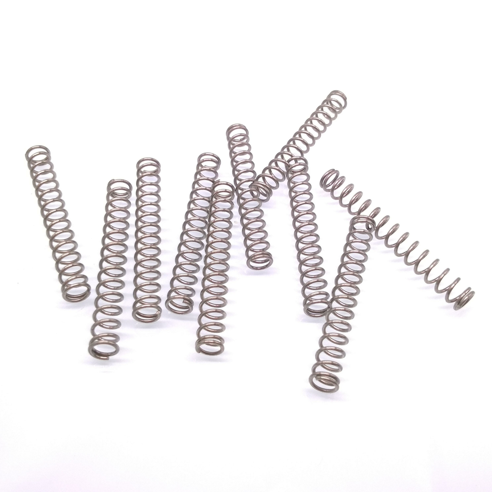 10pcs 0.8mm x 6mm x 50mm Stainless Steel Compression Spring Pressure Spring
