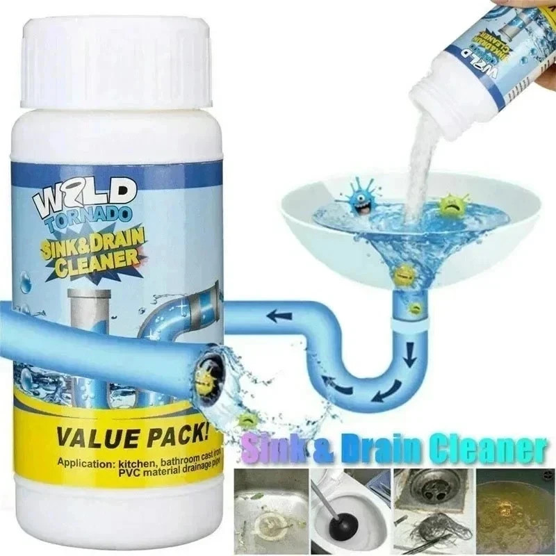 2 Pcs Sink and Drain Cleaner Wild Tornado Pipe Dredge Drain Cleaner