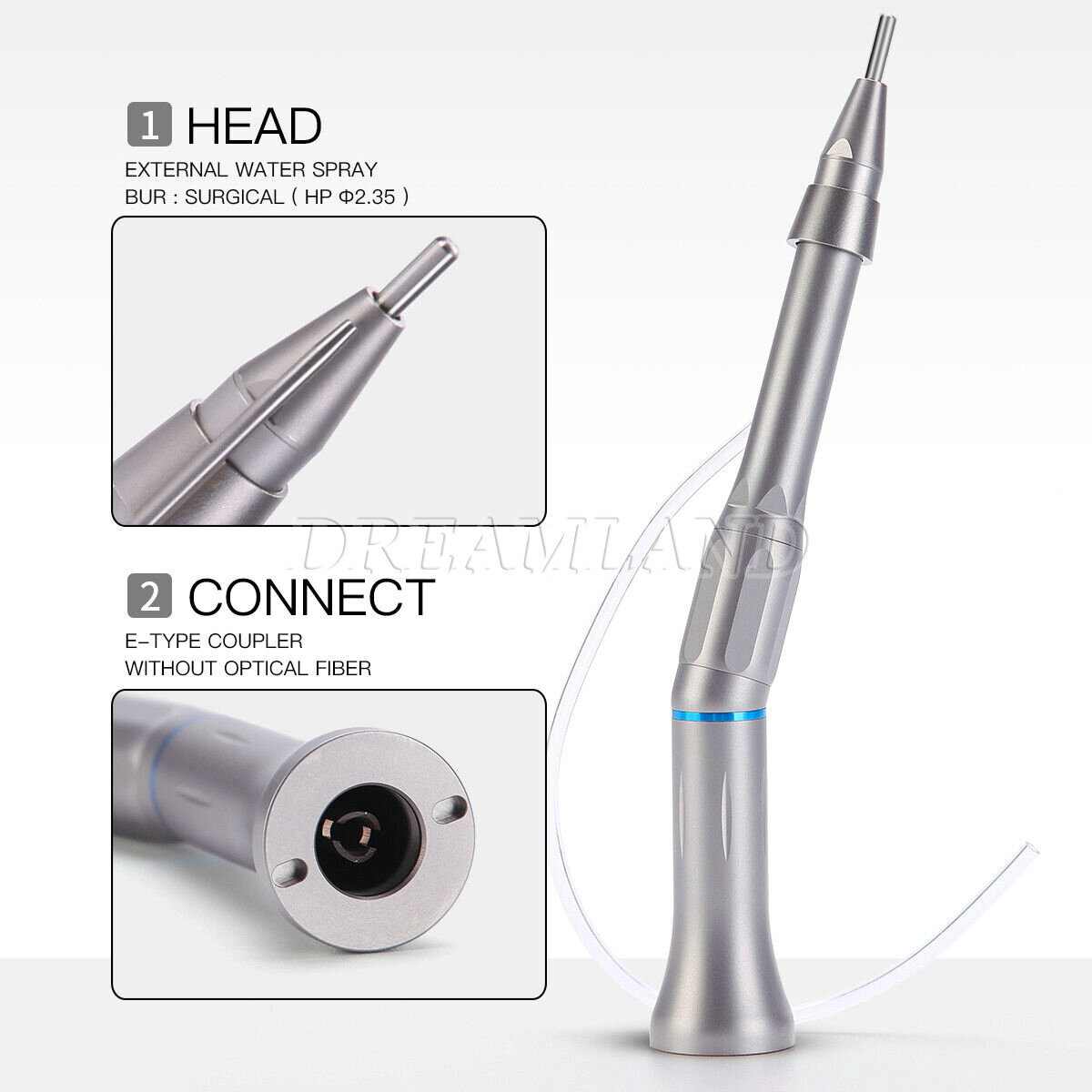 Dental 20 Degree Straight 1:1 Direct Drive Surgical Operation Contra Angle uk
