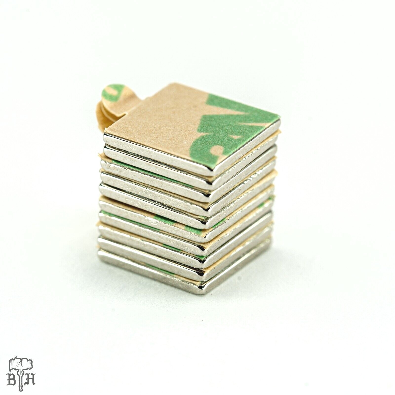 Magnets 3M Adhesive Backed N52 Square 10x10x1MM 3/8″ x 1/32″