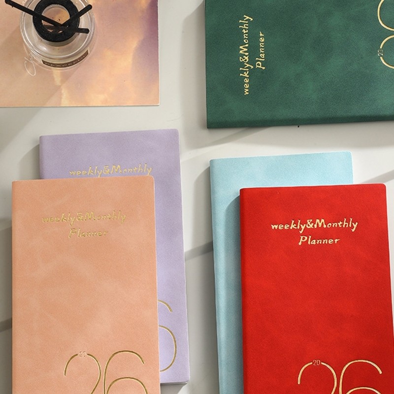 2026 Weekly Monthly Planner Notebook 120 Pages Lined Dated Pocket Size 3.7×6.9In