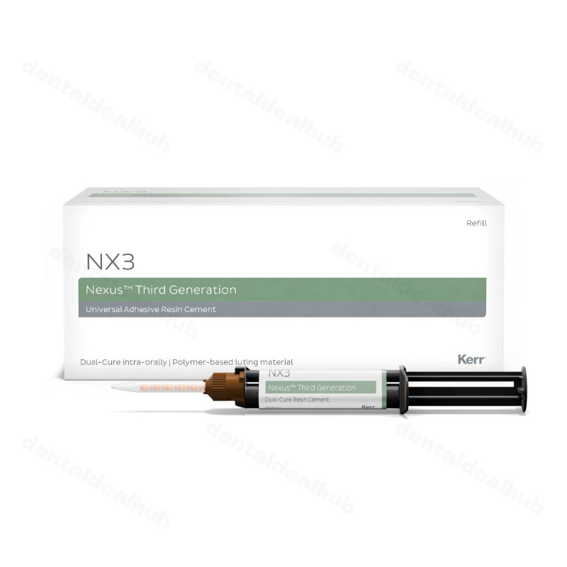 Kerr NX3 Dual Cure Universal Resin Cement 5g Automix Syringe Dental Adhesive