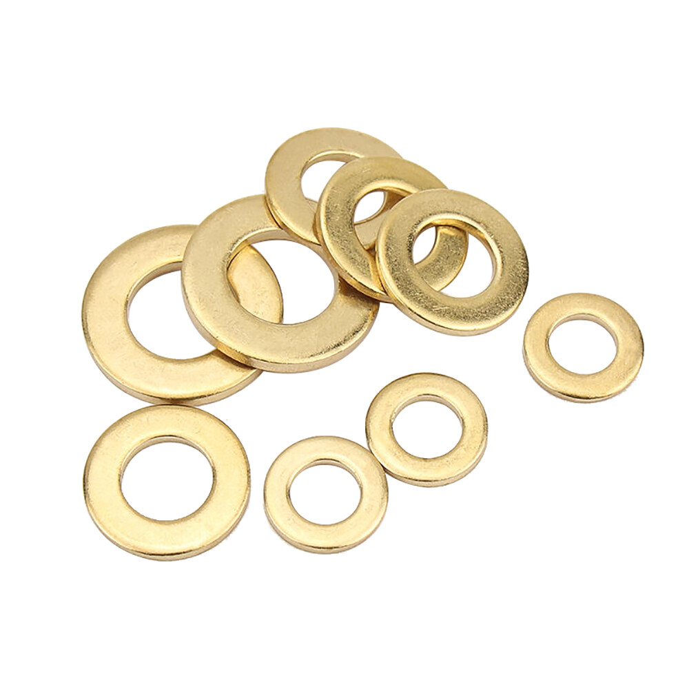 3mm 4mm 5mm Form A Washers Flat Solid Brass Solid GB97 Metric Thickness 0.4-2mm