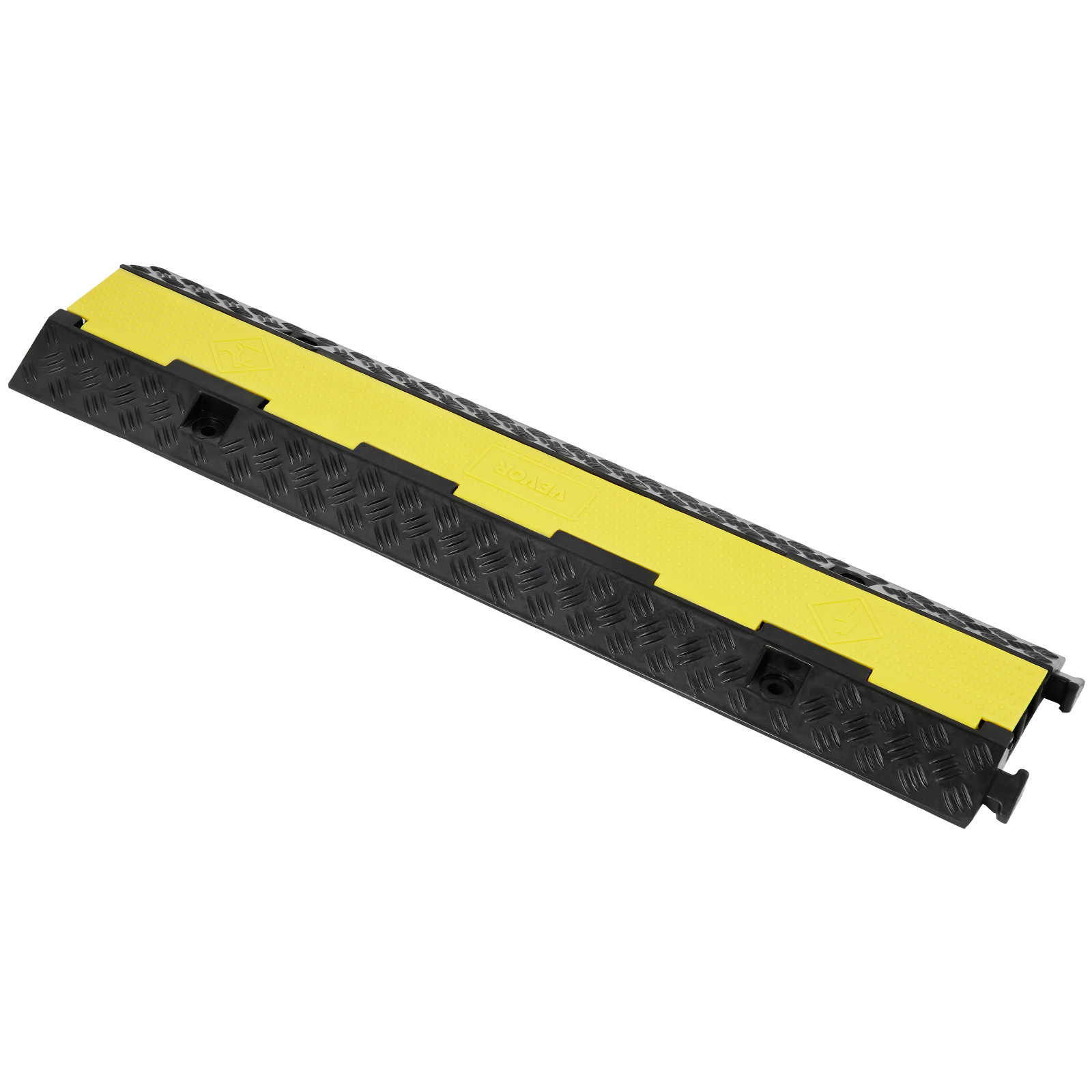 VEVOR 5 PCs Cable Protector Ramp 2 Channel 12000 lbs Load Wire Cable Cover Ramp