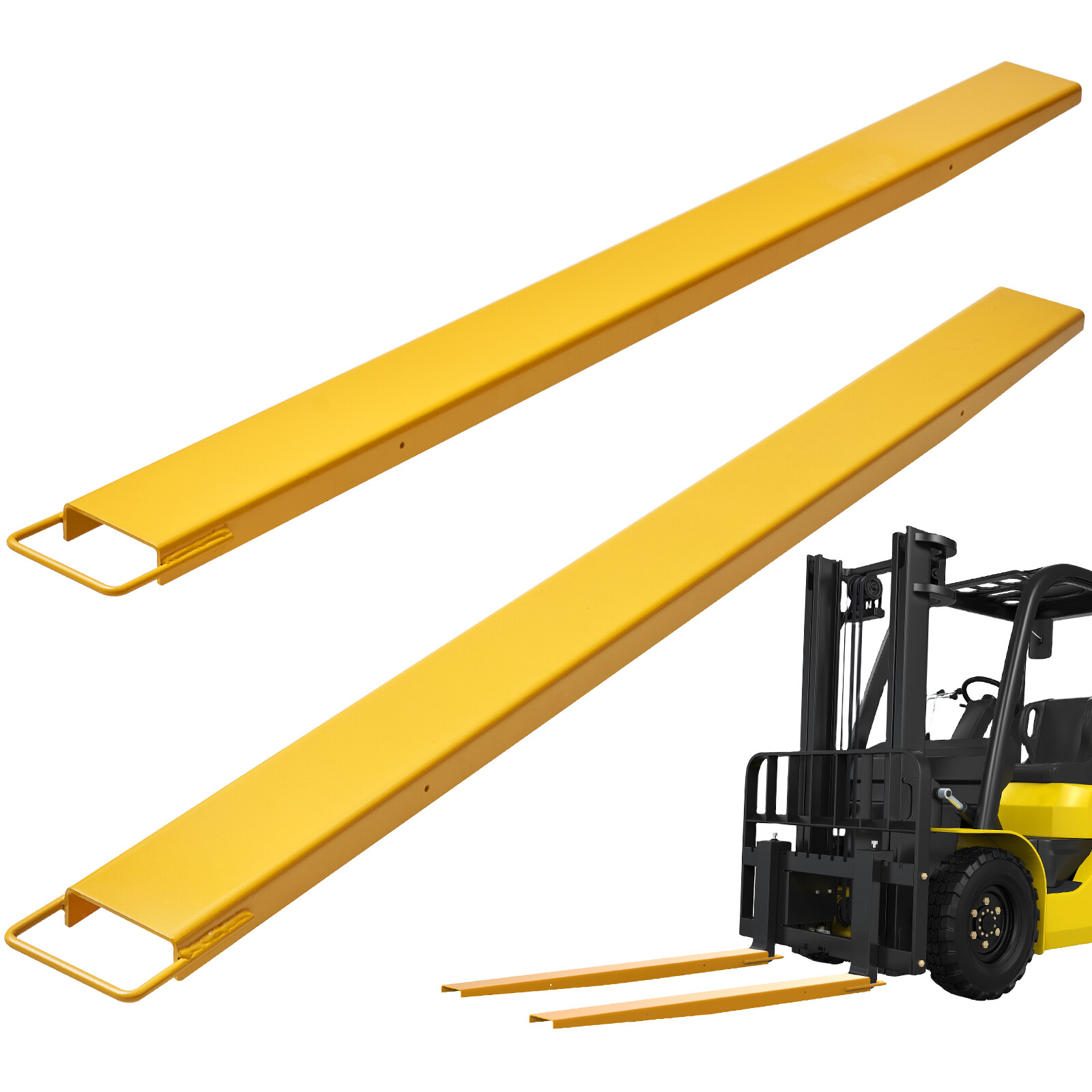 VEVOR Pallet Fork Extensions Forklift Extensions 84″ x 4.5″ Heavy Duty Steel
