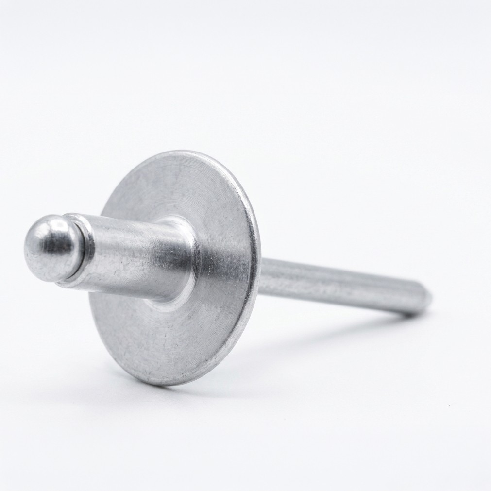 Aluminum Large Flange Pop Rivets, Dome Head Open-End Blind, 1/8″-3/16″ Bulk