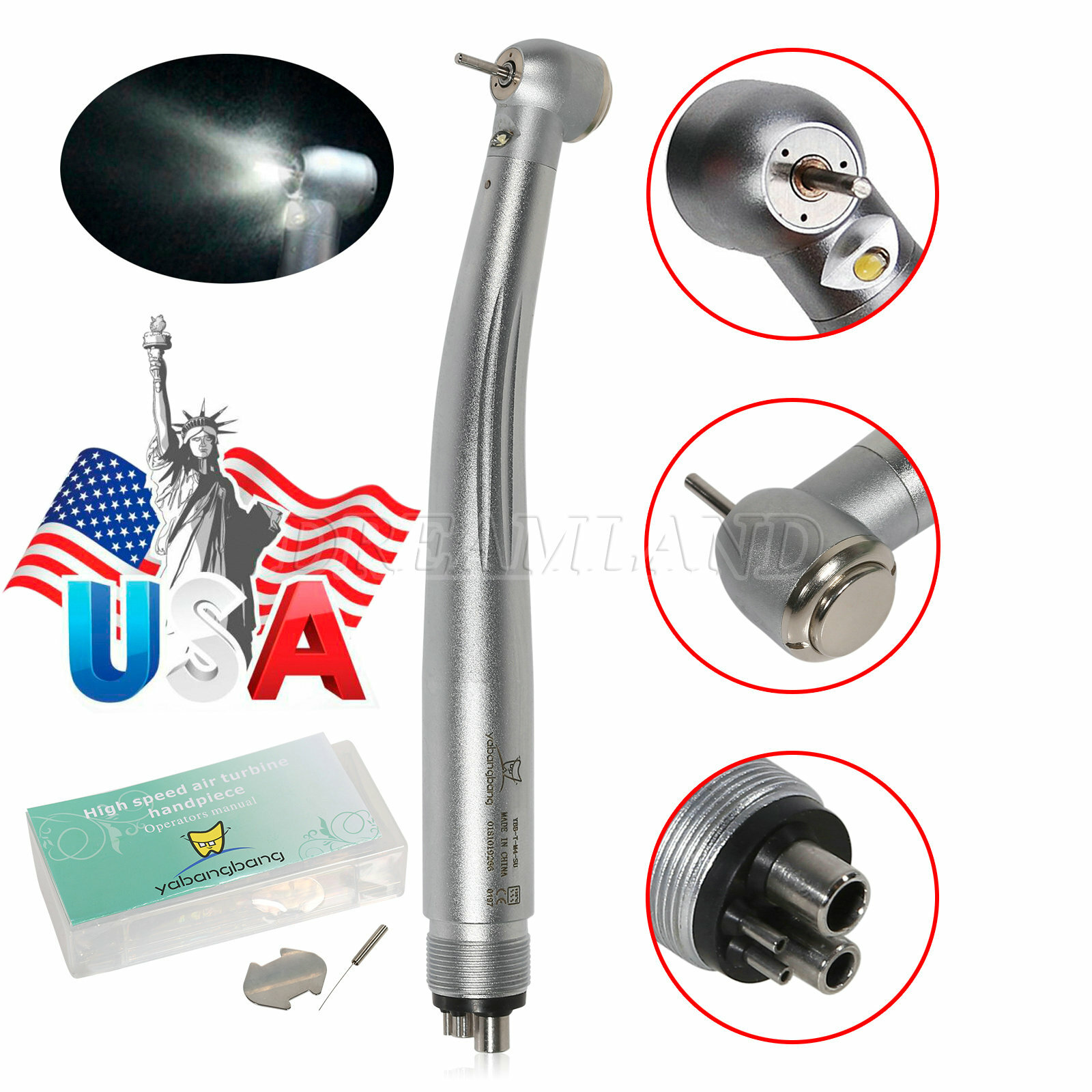Dental Cartridge Turbine Rotor For Yabang LED E-generator Handpiece YBM/YBB