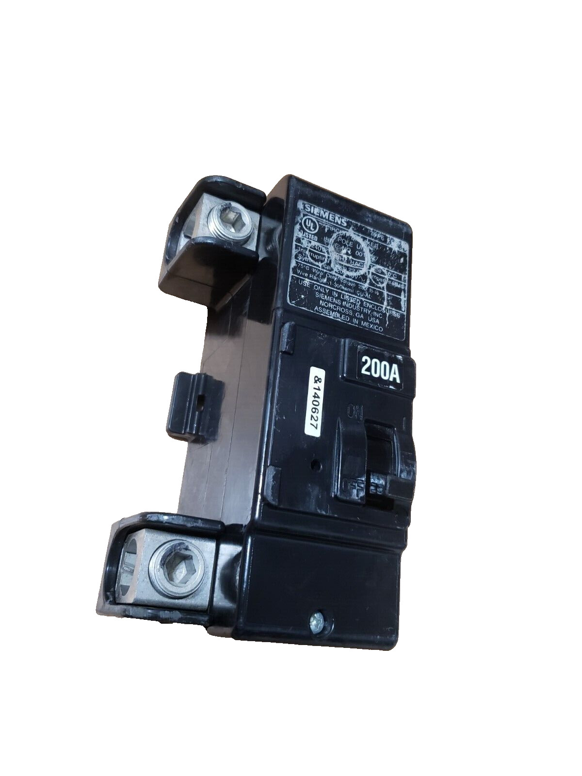 Siemens MBK200A Type EQ8695 Main Breaker 200 Amp 240VAC