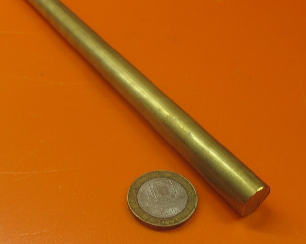 385 Brass Rod 1/2″ (.500″) Diameter x 4 Foot Length