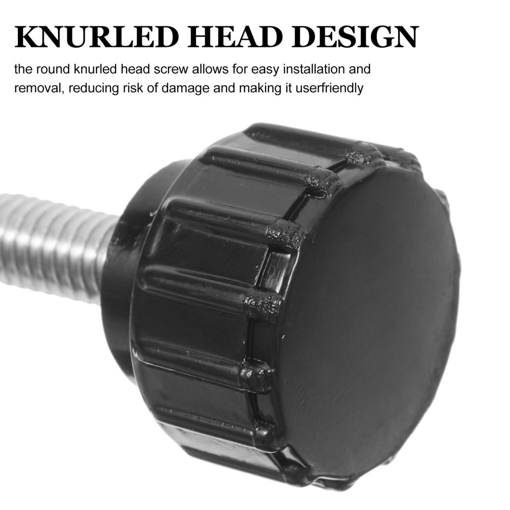 10Pcs Stainless Steel ABS Knurled Thumb Screws Reusable for Machine and Hardware