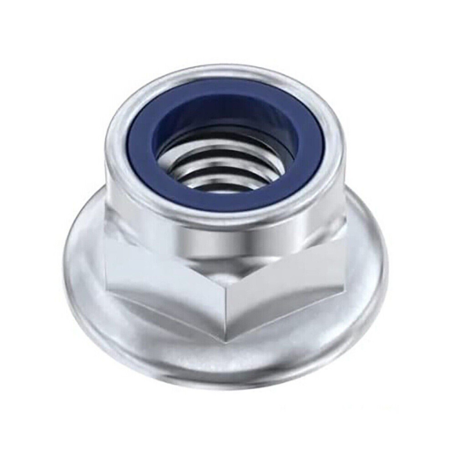 Flange Insert Lock Nuts A4 Marine Grade Stainless Steel Nylock Nut M6 M8 M10