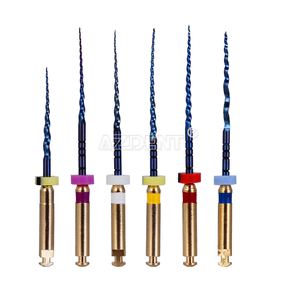 AZDENT Dental Endodontic Endo Rotary Files Heat Activated Niti Engine Use 25mm