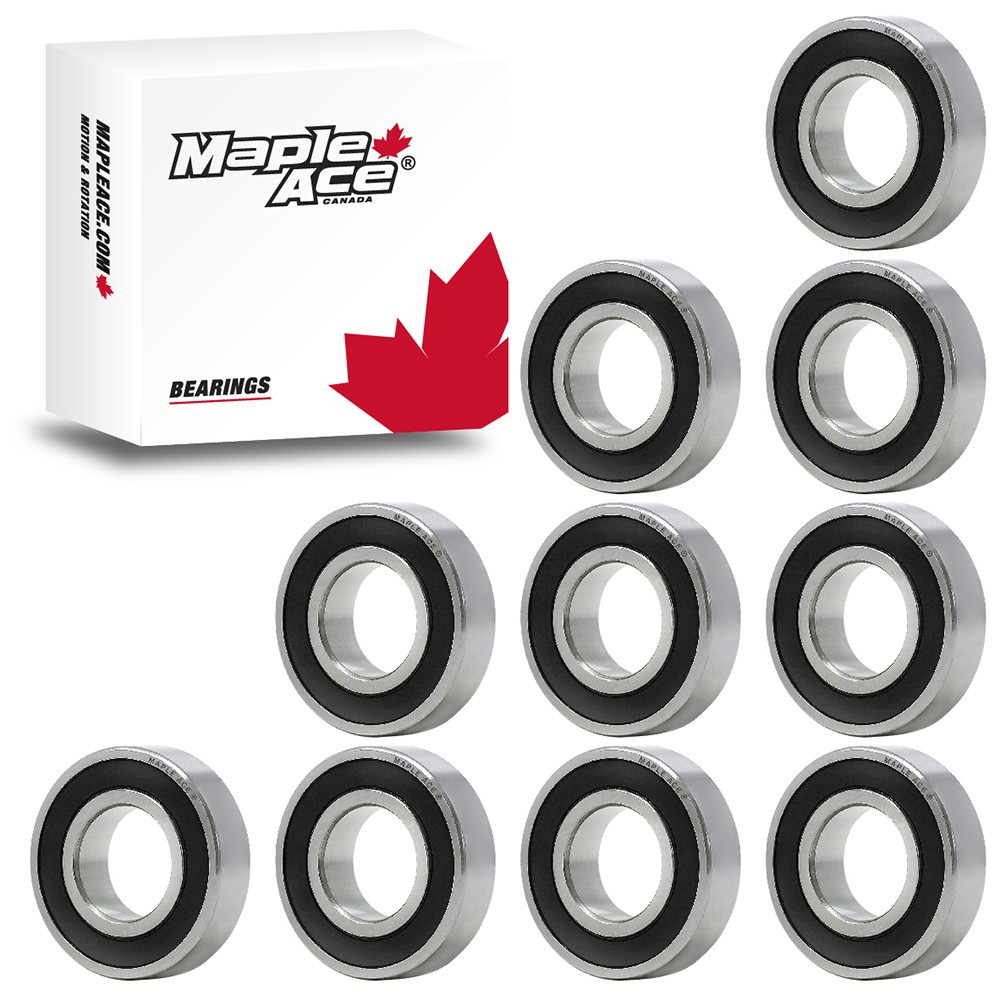 6204-2RS Ball Bearing 20x47x14mm 6204 2RS Rubber Sealed (Qty 10)