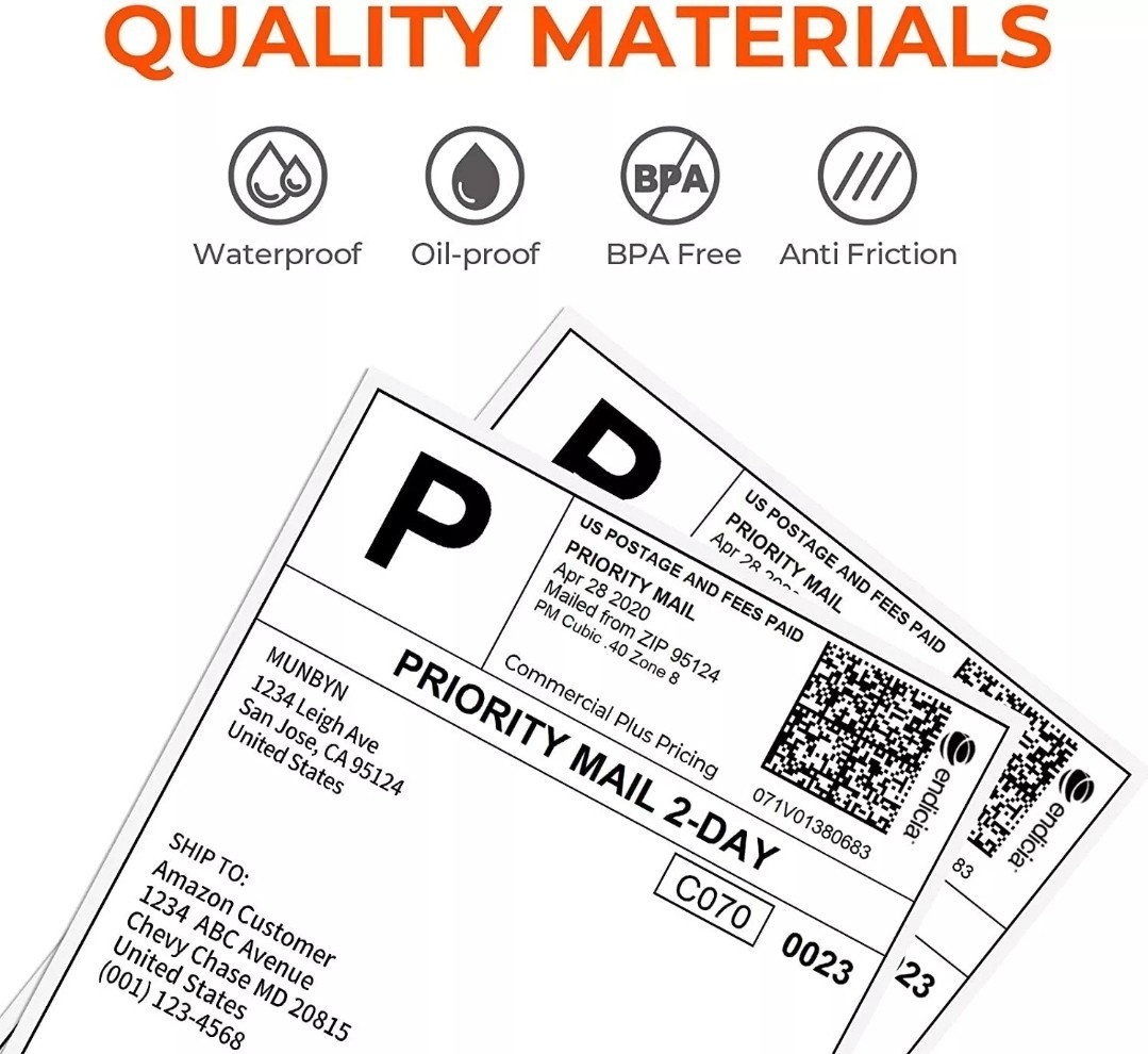 6000 Fanfold 4×8 Direct Thermal Label. High Quality. Certified by UPS 4″X8″Label