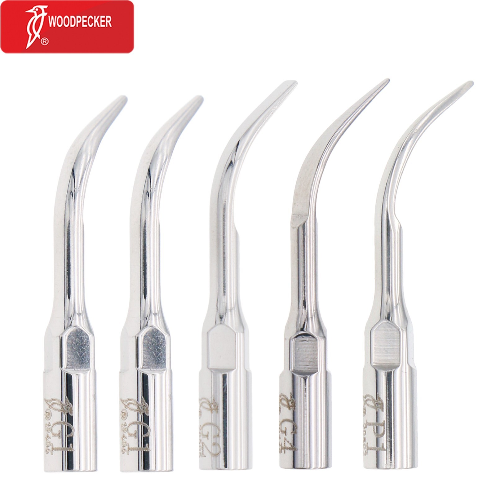 5 Pcs Woodpecker Scaling Tip for Dental Ultrasonic Scaler G1 G2 G4 P1 fit EMS