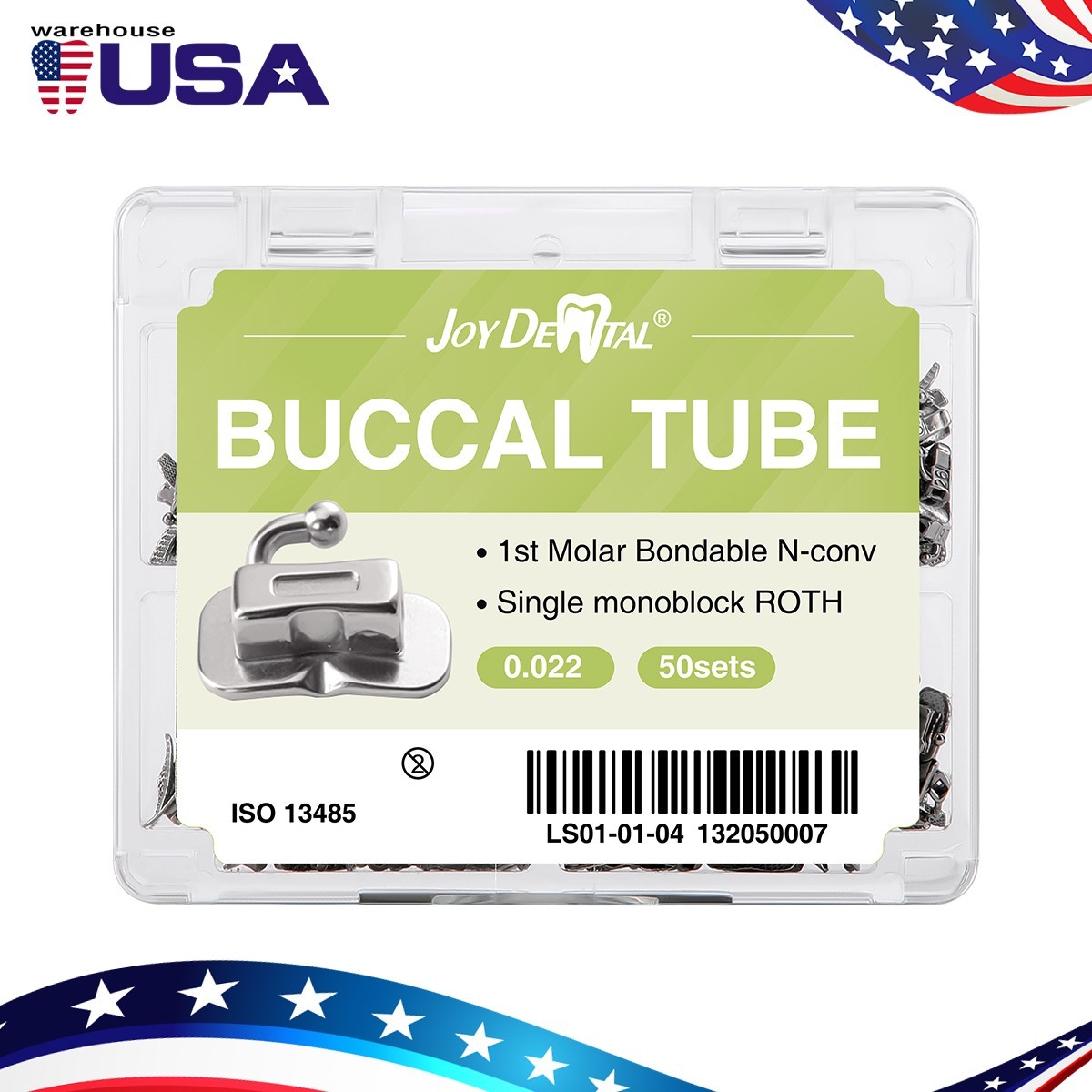 50Set Dental ortodoncia tubo bucal unible monobloque no Conv MBT/Roth 022/018