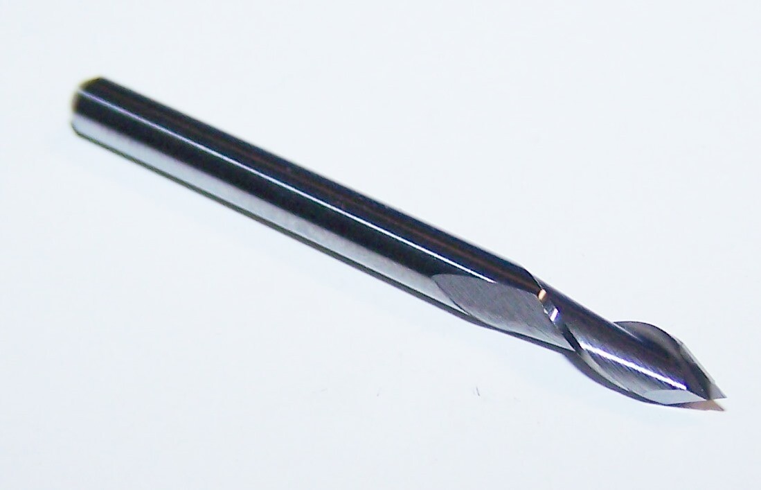 1/8″ (.1250″) CARBIDE 2 FLUTE MICRO DRILL MILLS – 60 DEGREE POINT – KYOCERA