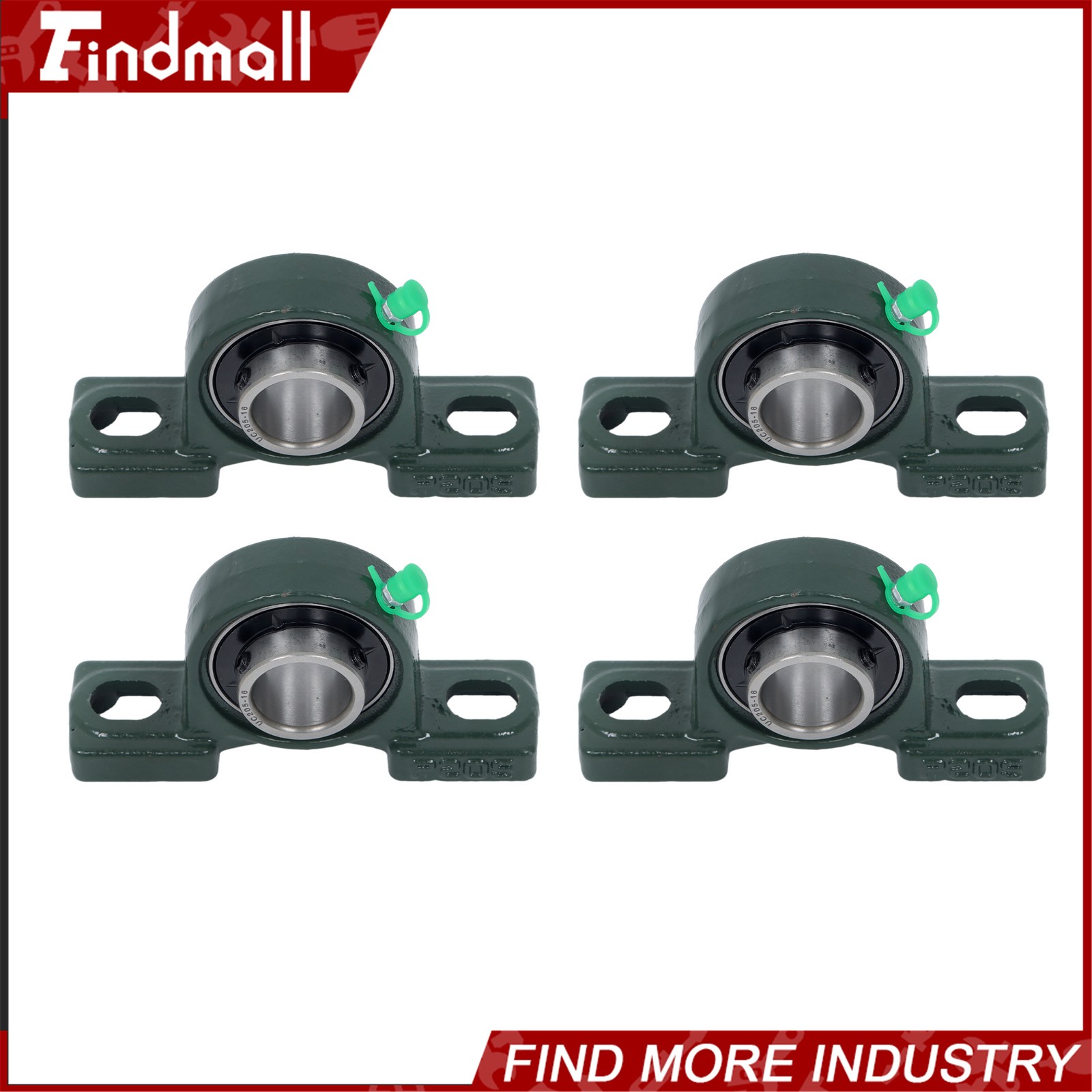 UCP205-16 Pillow Block Bearing 1″ Bore, 2-Bolt, Self-Aligning, Solid Base (Qty4)