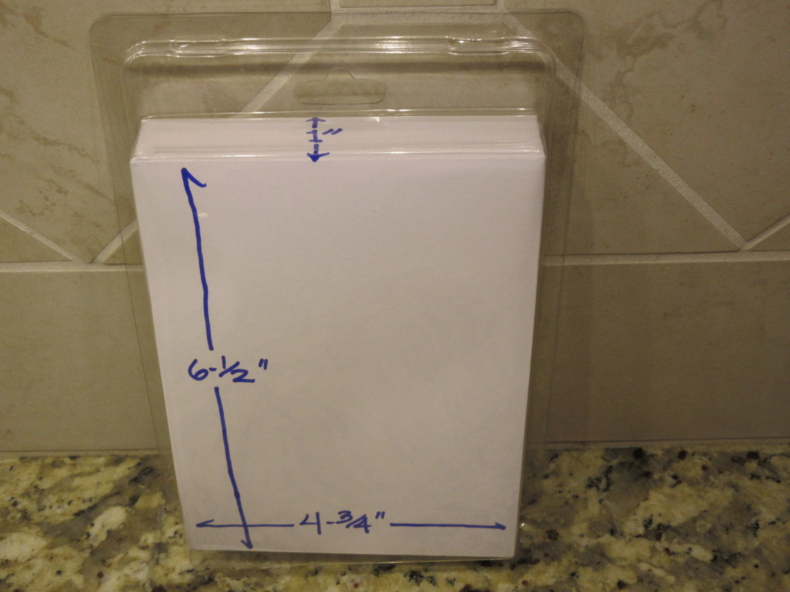 LARGE QTY 100 CLAMSHELL BLISTER PACKS CLEAR BOXES HANGING PACKAGING 4.75×6.5×1″