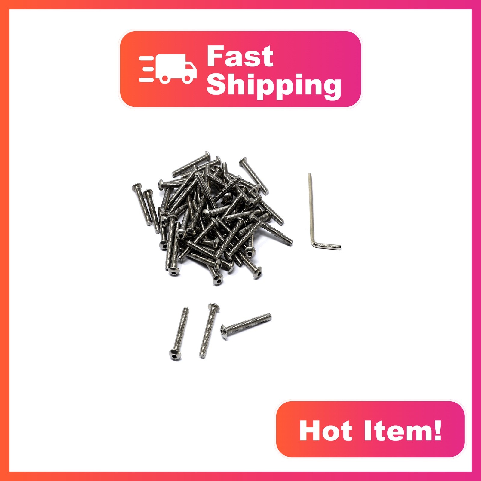 iexcell 100 M4 x 30mm Hex Socket Screws
