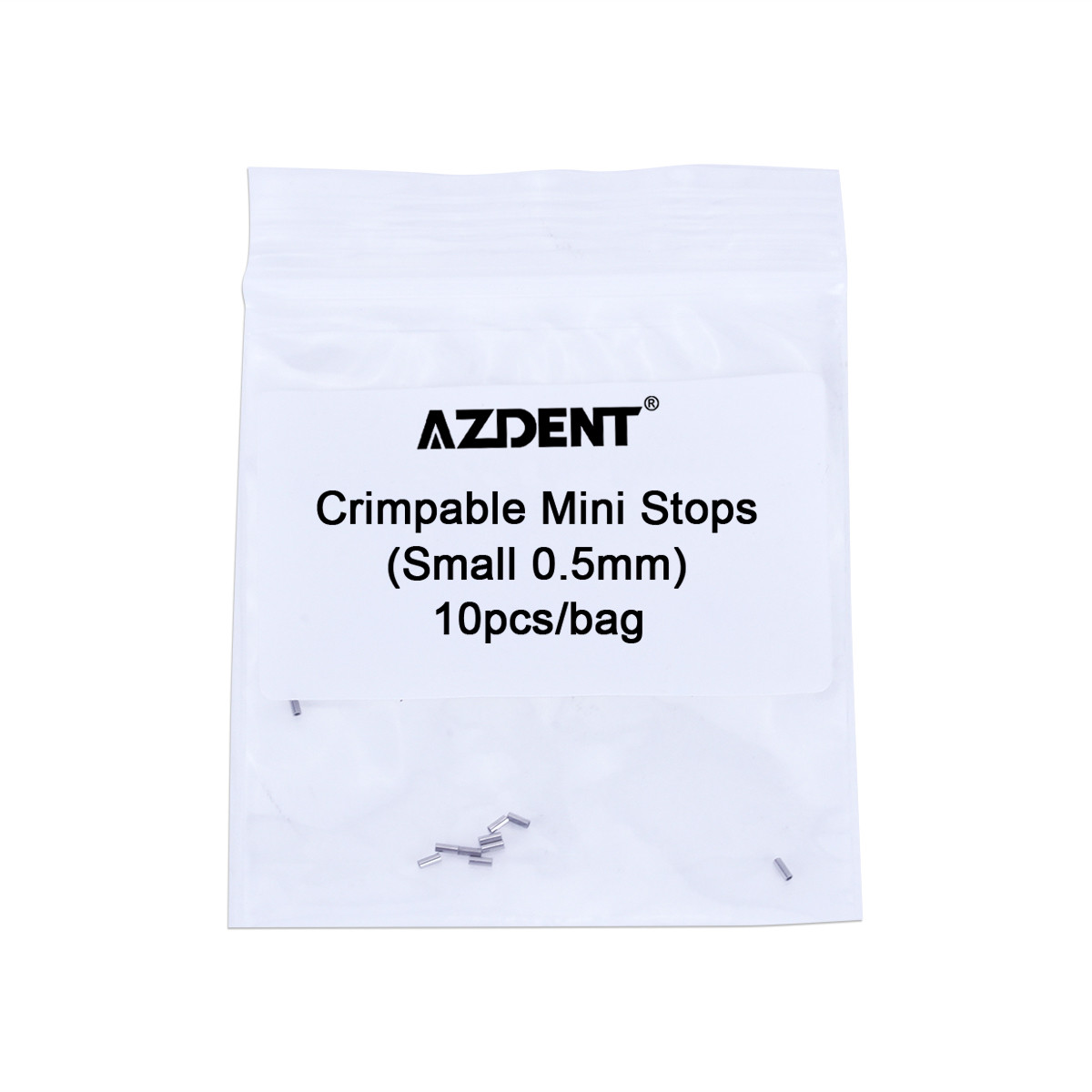 10pcs/pack AZDENT Orthodontic Crimpable Hooks crimpable Mini Stops 0.5mm/0.8mm