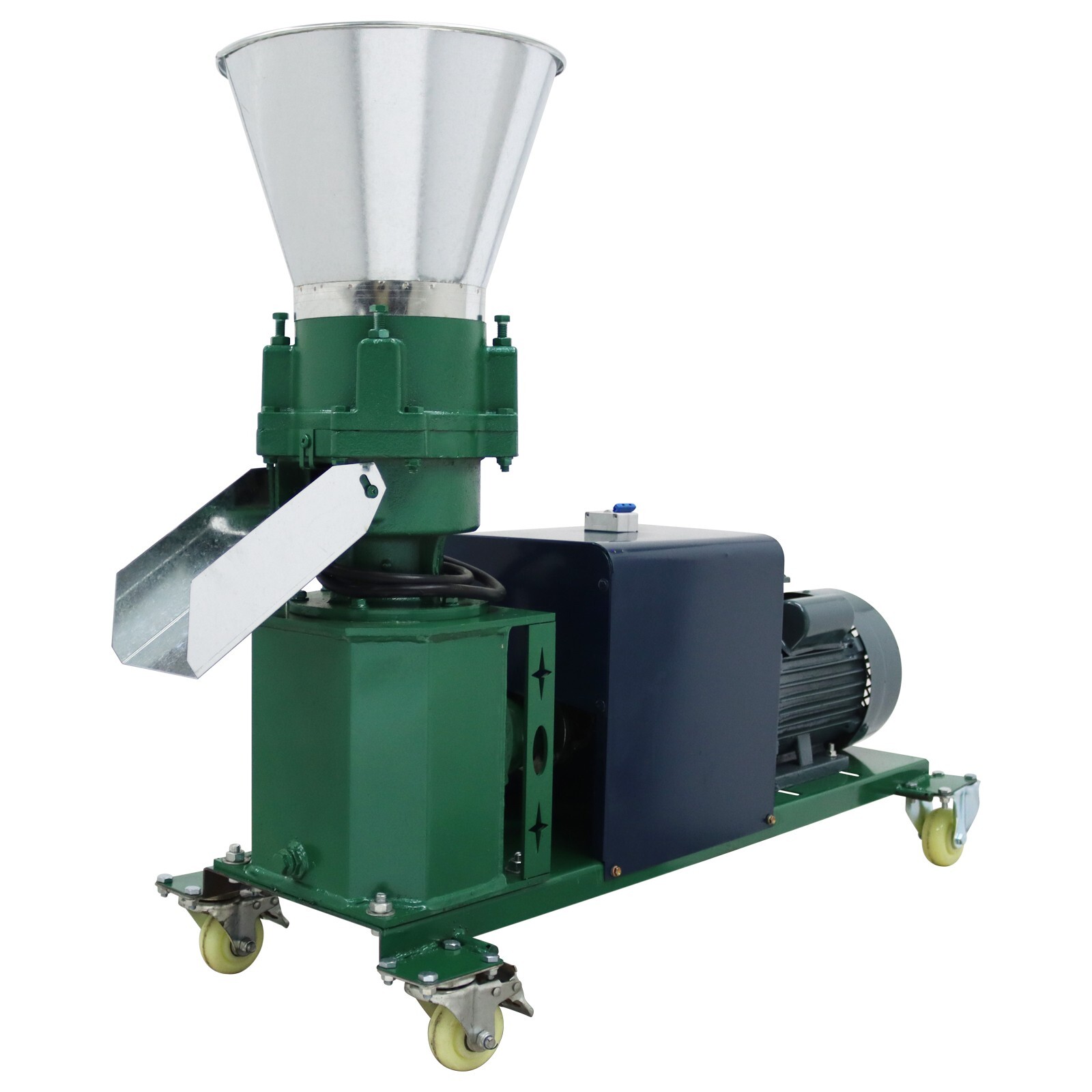 Feed Granulator Animal Feed Pellet Mill Machine 8mm Plate 220V 4.5KW 4Rollers