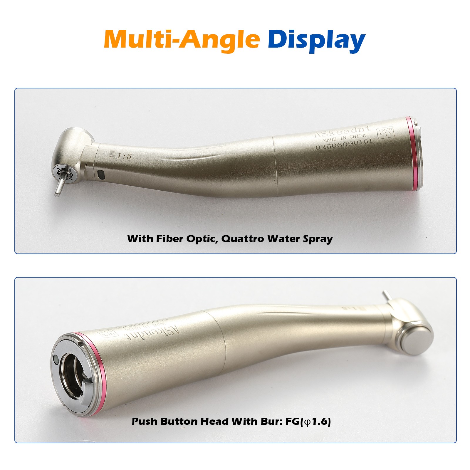 ASkeadnt NSK Style Dental Electric 1:5 Handpieces Standard head