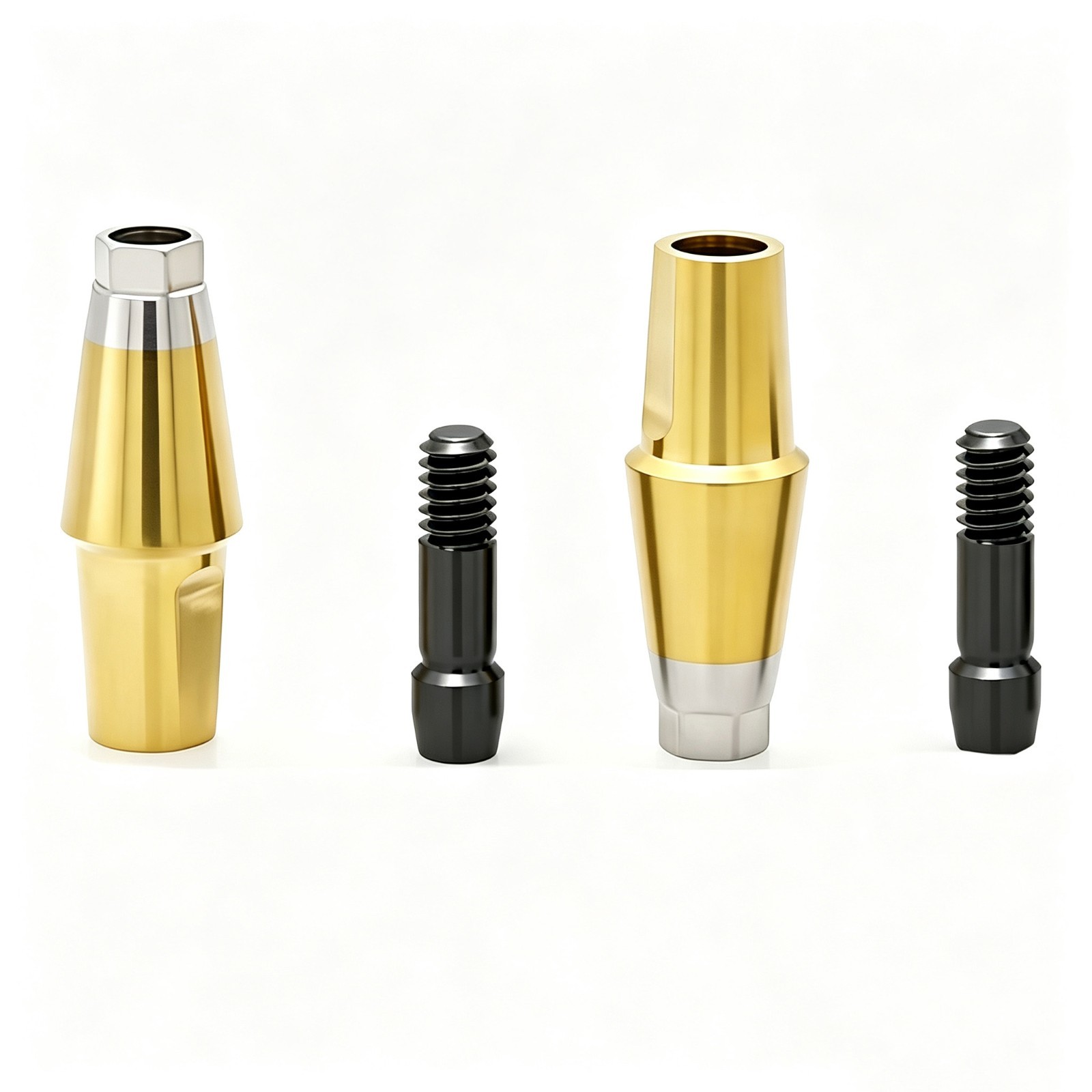 Regular Hex Straight Titanium Abutment for Cement Retained Crown Fits Hiossen ET