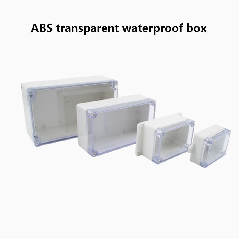 Waterproof Sealed ABS Plastic Enclosure Clear Lid Electronics Case Project Box