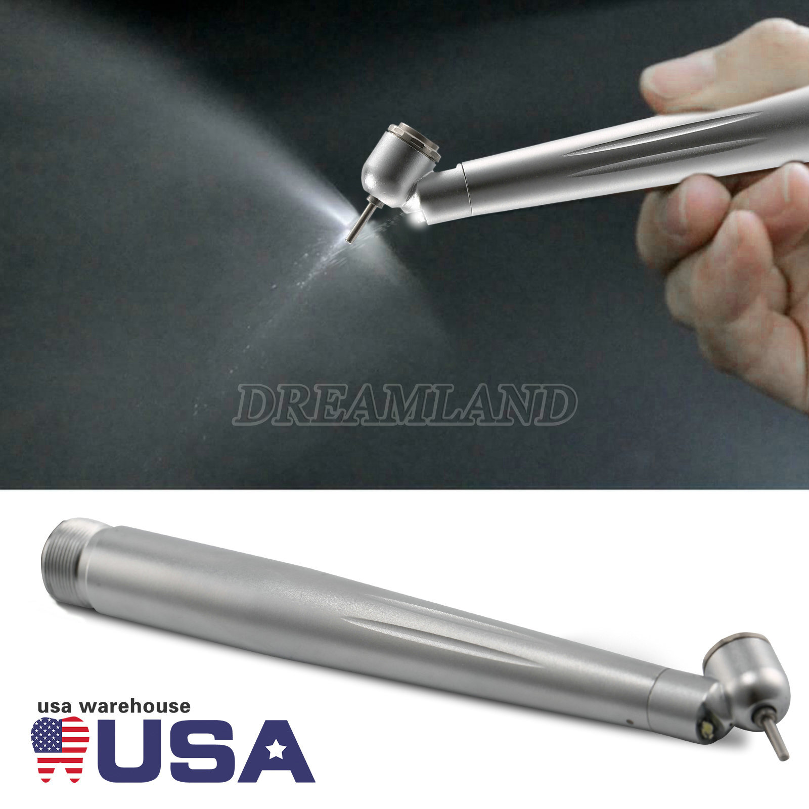 45° Angle LED Dental High Speed Handpiece Yabangbang Ti-MAX 2 Holes B2