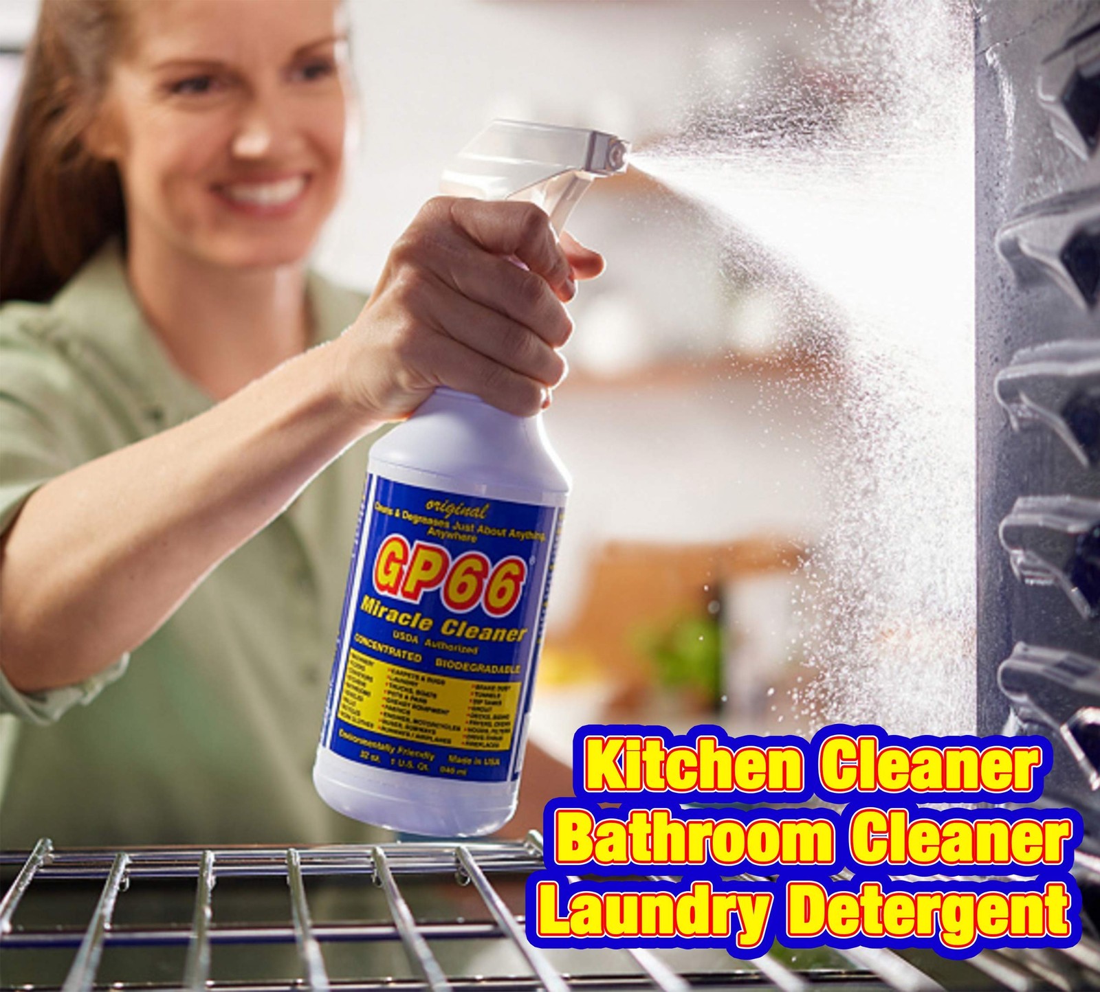GP66 Green Miracle Cleaner Super Size 32oz – Powerful All-Purpose Made in USA