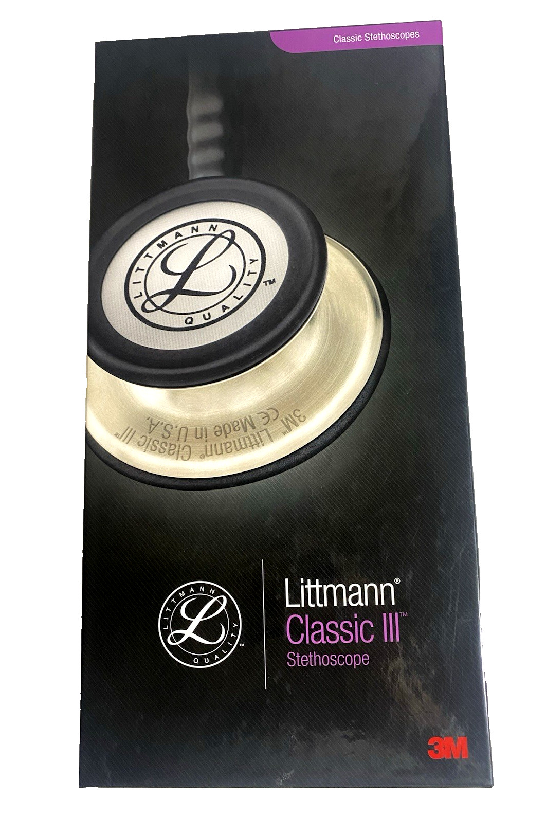 3M Littman Classic III Black Stethoscope 27 in Ref 5620 NEW
