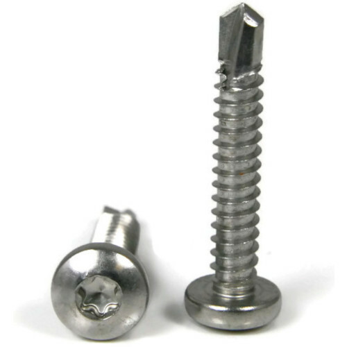 #12 Self Drilling Screws – Stainless Steel Star Drive Pan Head TEK – Select Size