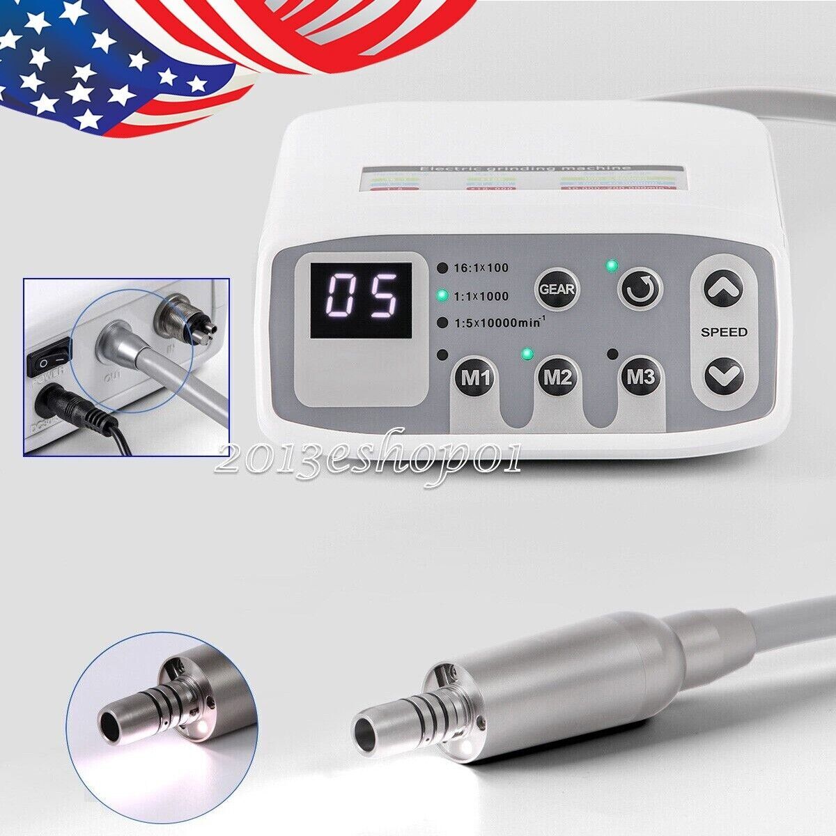 AZDENT Dental LED Brushless Electric Micro Motor/1:1/1:5 Contra Angle Handpiece