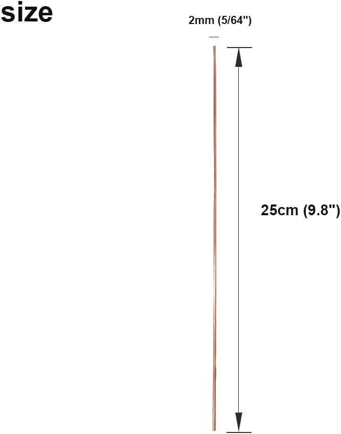 AWS A5.8 Compliant 20PCS Phosphorus Round Copper Welding Rods for Precision Work