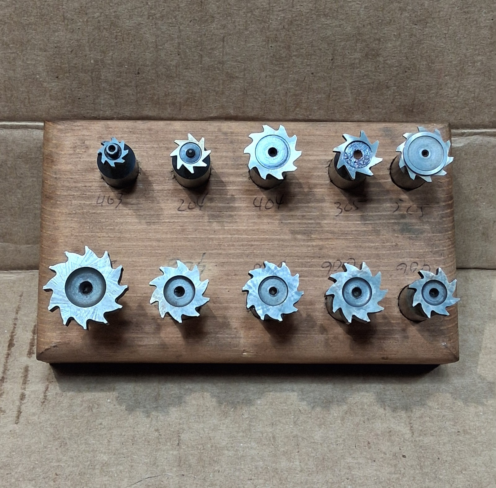 Vintage Woodruff HSS KEO Keyseat Cutters Set PC Milling