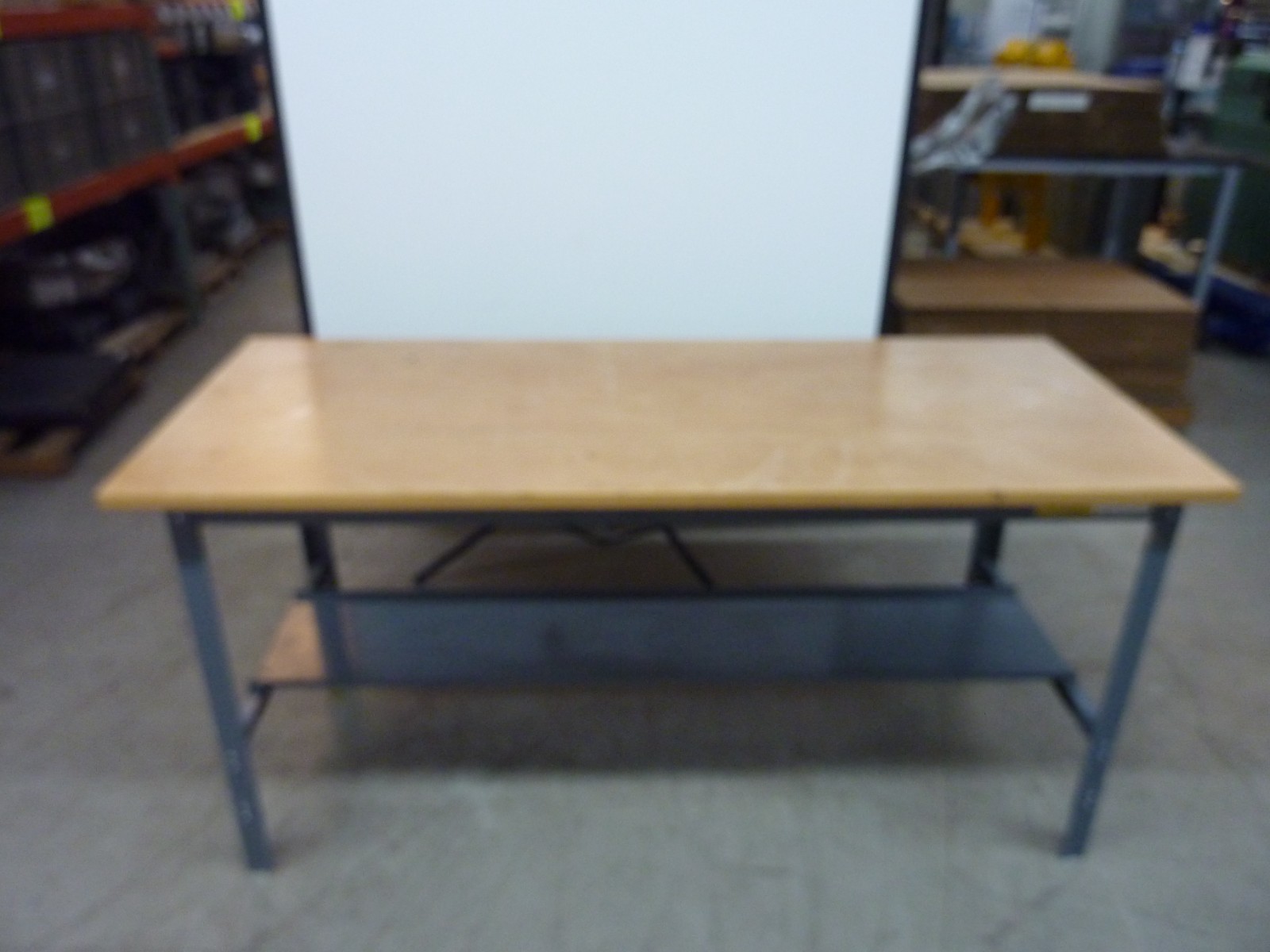 WorkSmart WS-MH-WKBN-133 (72″x 30″x 34″) Industrial Work Bench Wood Top (31424)
