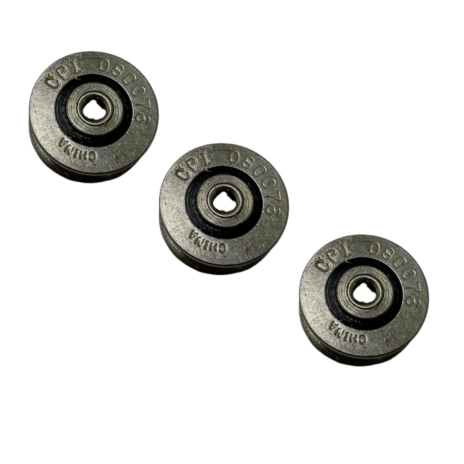 (QTY 3) Cover Pools CPI 080076 Pulley Stainless Steel Double Row Bearings