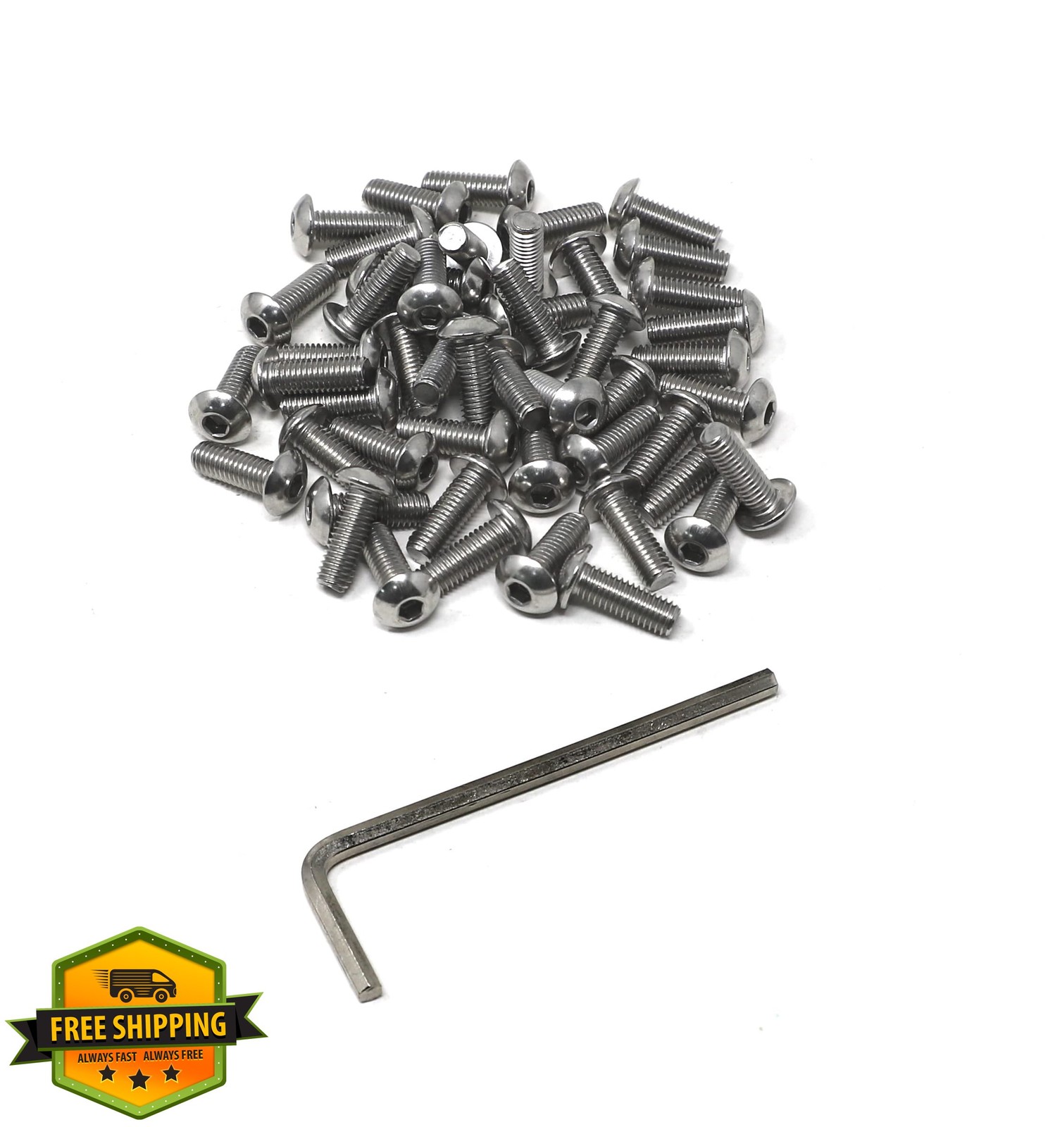 iexcell M5 x 16mm Button Head Screws 50 Pcs