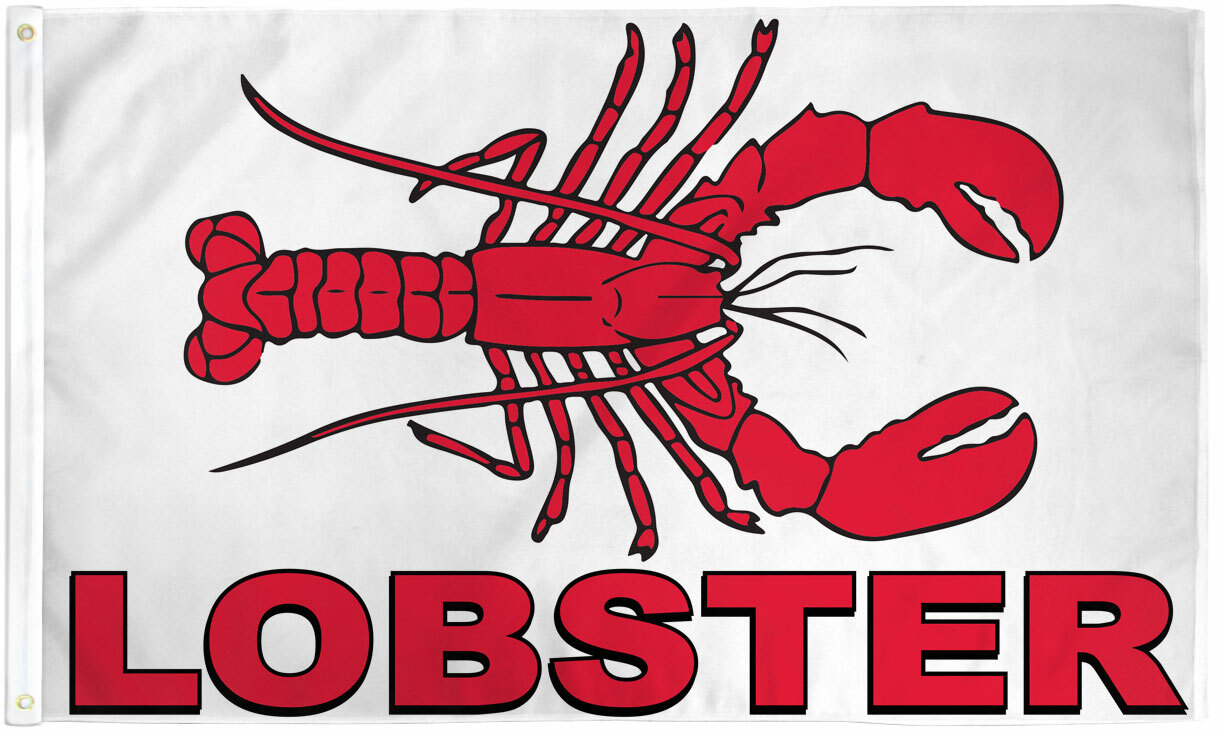 Lobster Flag 3x5ft Lobster Banner Sign Seafood Concessions Food Flag